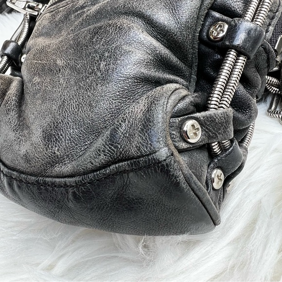 Alexander Wang Crossbody Bag Leather Distressed Grunge Rock - Picture 6 of 15